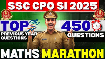 SSC CPO 2024 Maths PYQ Marathon | Complete Previous Year Questions Discussion