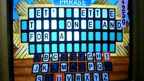 Playstation Wheel of Fortune Run Game 19 Part 3