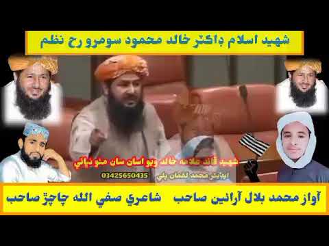 Shaheed E Islam Allama Dr Khalid Mehmood Soomro Per Behtreen Nazam