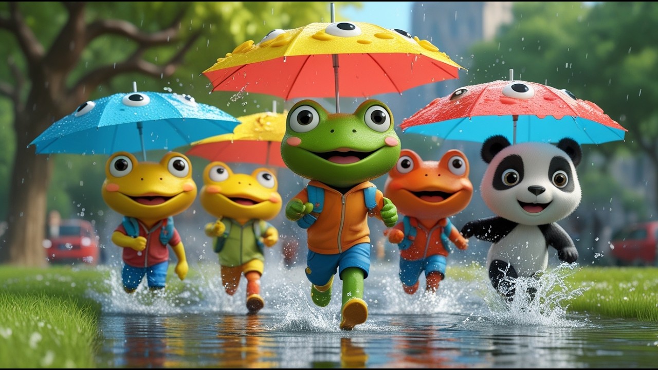 Rain, Rain, Go Away Nursery Rhyme With Lyrics - Cartoon Animation Rhymes & poem for Children