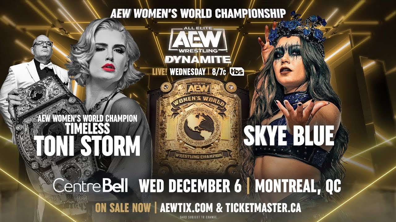 Toni Storm vs Skye Blue aew womens championship