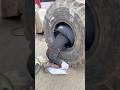 Loader Puncture Tire Replacement Outdoor Rescue!