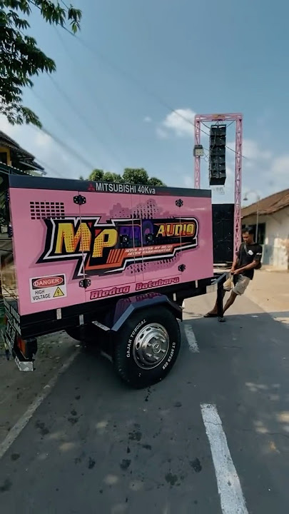 Priper sound horeg gantung pakai genset keren