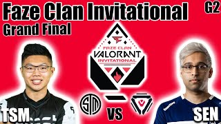 TSM vs Sentinels game 2 - Grand Finals | Faze Clan Valorant Invitational