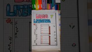 Portada de Lengua y literatura. #caratulas #portadas #shortsvideo #creatividad #viral