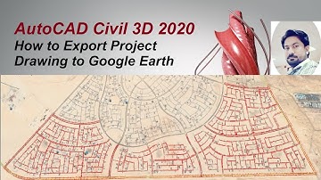 How to Export any Drawing in Google Earth by Civil 3D, kml, wgs84 Coordinate system