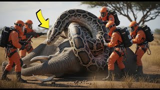 Celebrity Rescue Mission: Saving a Mother Elephant from a Giant Python Attack Wealth