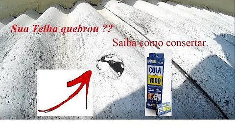 O que é bom para colar telha de amianto?