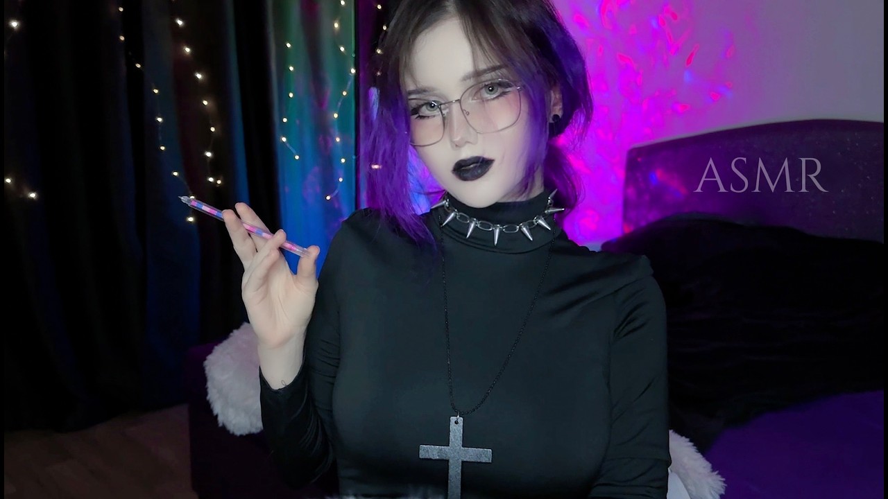 ⋅ ♰ unexpectedly kind goth therapist interviews you ASMR ♰ ⋅