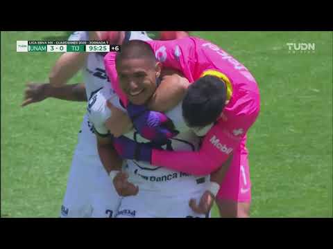 ¡Golazo de Pumas! Golazo de media cancha de Bryan Mendoza | Liga MX | Guardianes 2020