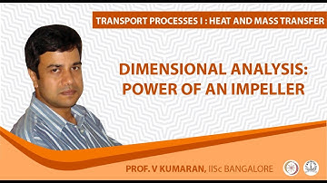 Dimensional analysis: Power of an impeller