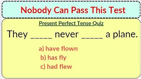English Mixed Grammar Test  Only 1% can pass the test