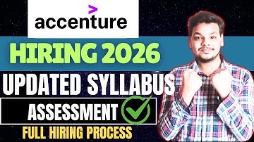 Accenture Hiring 2026 | Updated Exam Pattern , Roles , Assessment | Cognitive , Technical , Coding