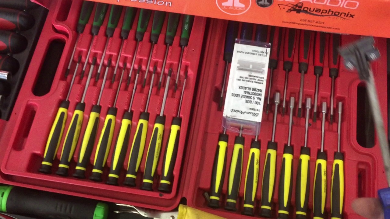 The Car Audio Installers Tool Box Tour, A small look at the many tools ...