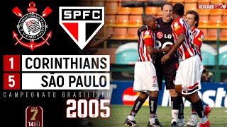 Corinthians 1x5 São Paulo - 2005 - A ESTREIA DE AUTUORI E UMA GOLEADA HISTÓRICA NO 7º JOGO DO TABU!!