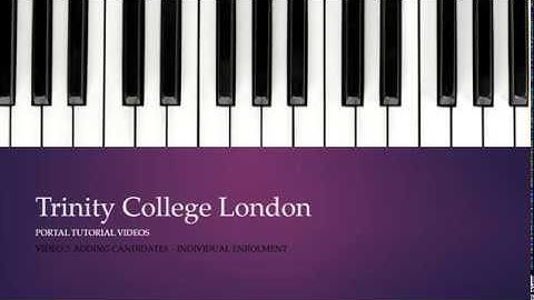 Trinity Centre Portal: Individual Enrolment