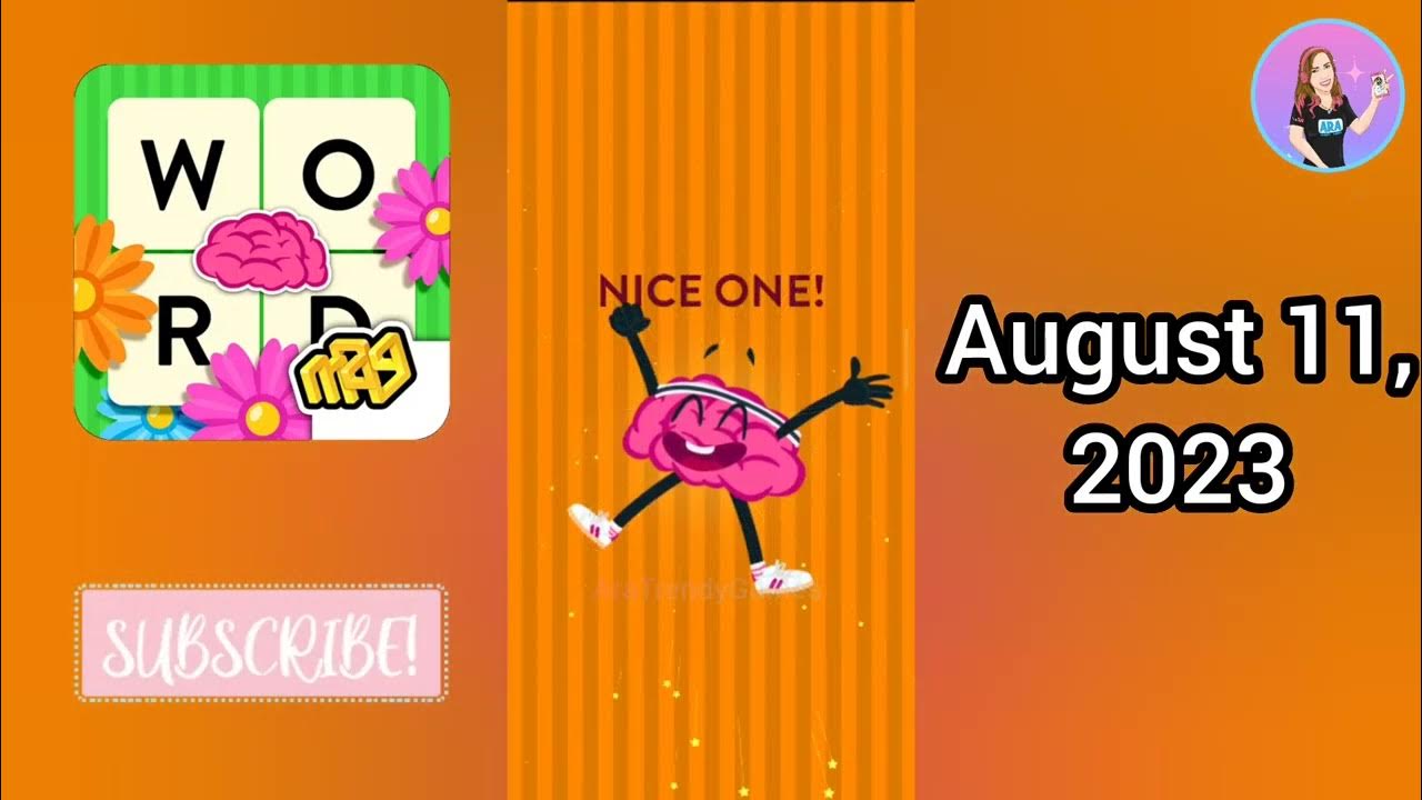 WordBrain Sunflower Event August 11, 2023 YouTube