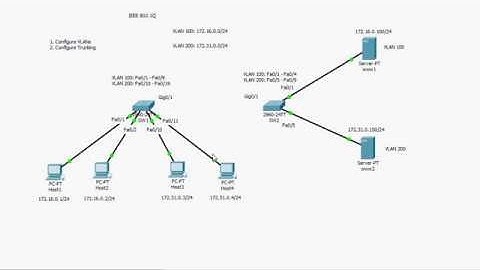 Configuring switch vlans and trunking