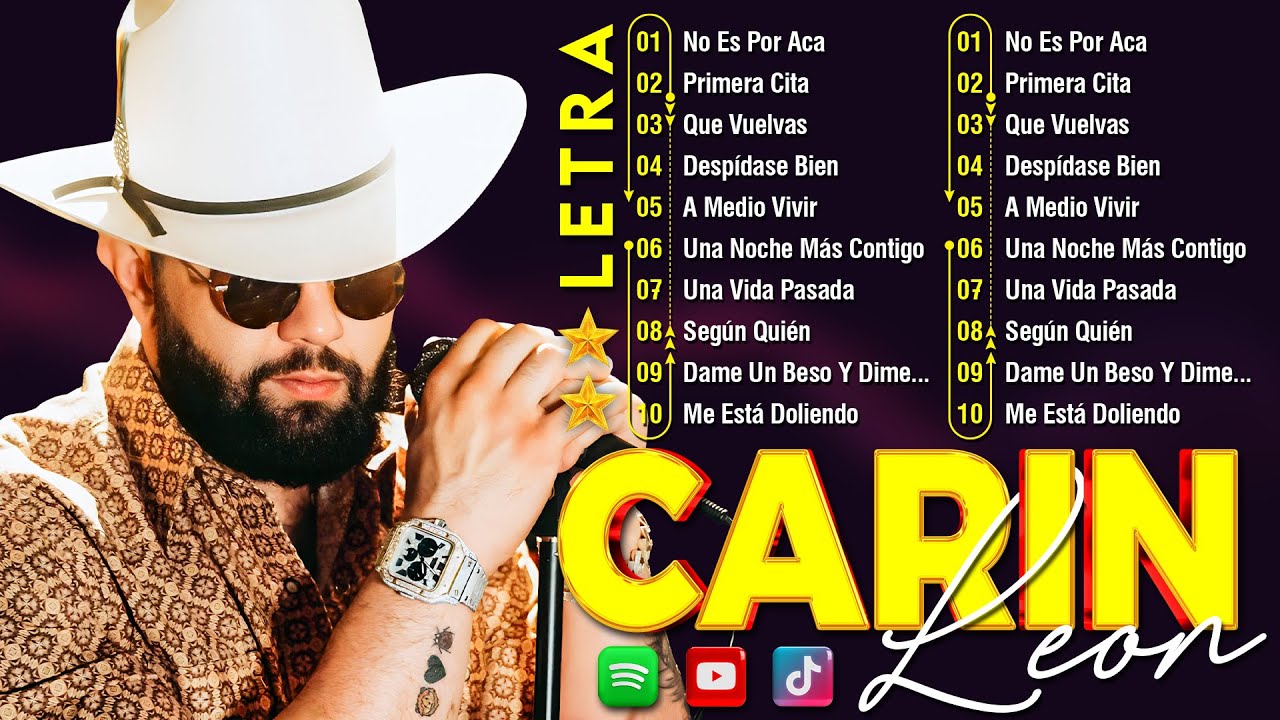 Carin Leon Lo Mas Nuevo 2026 - Grandes Éxitos Mix Carin Leon - Carin Leon Mix Banda Romanticas