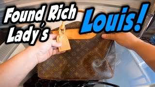 Found LOUIS VUITTON in the rich ladys locker I bought at the storage auction. Surprised Not really