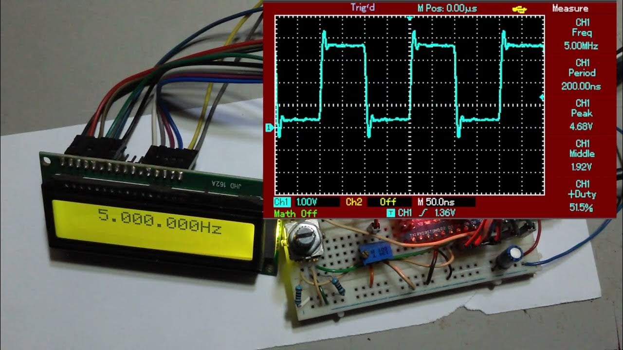 Si5351 4KHz to 160MHz I2C Clock Generator test, with Arduino Nano ...