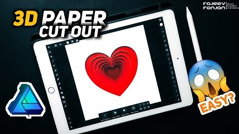 Graphic design on ipad | How to create 3d paper cut effect in affinity desginer | Rajeev Ranjan Arts
