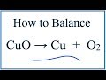 Balancing Chemical Equations