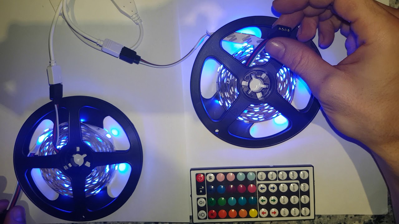 Tira LEDS RGB 10metros FullColors 12€ Aliexpress 