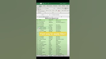 Applying filter in excel! #excel #shorts #exceltips #exceltutorial #microsoft #account #exceltricks