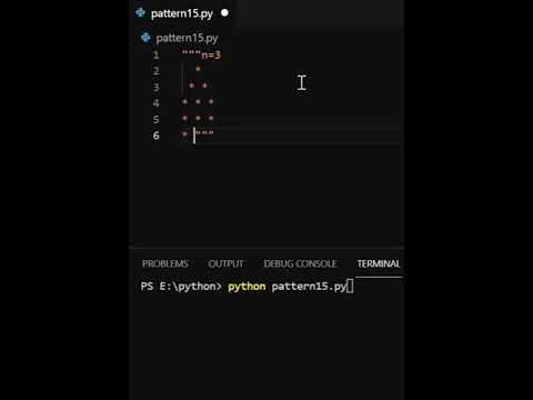 pattern 15 #python