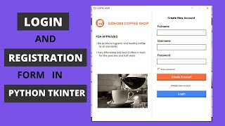 Advance Account System | Login and Sign Up Page System made with Python Tkinter