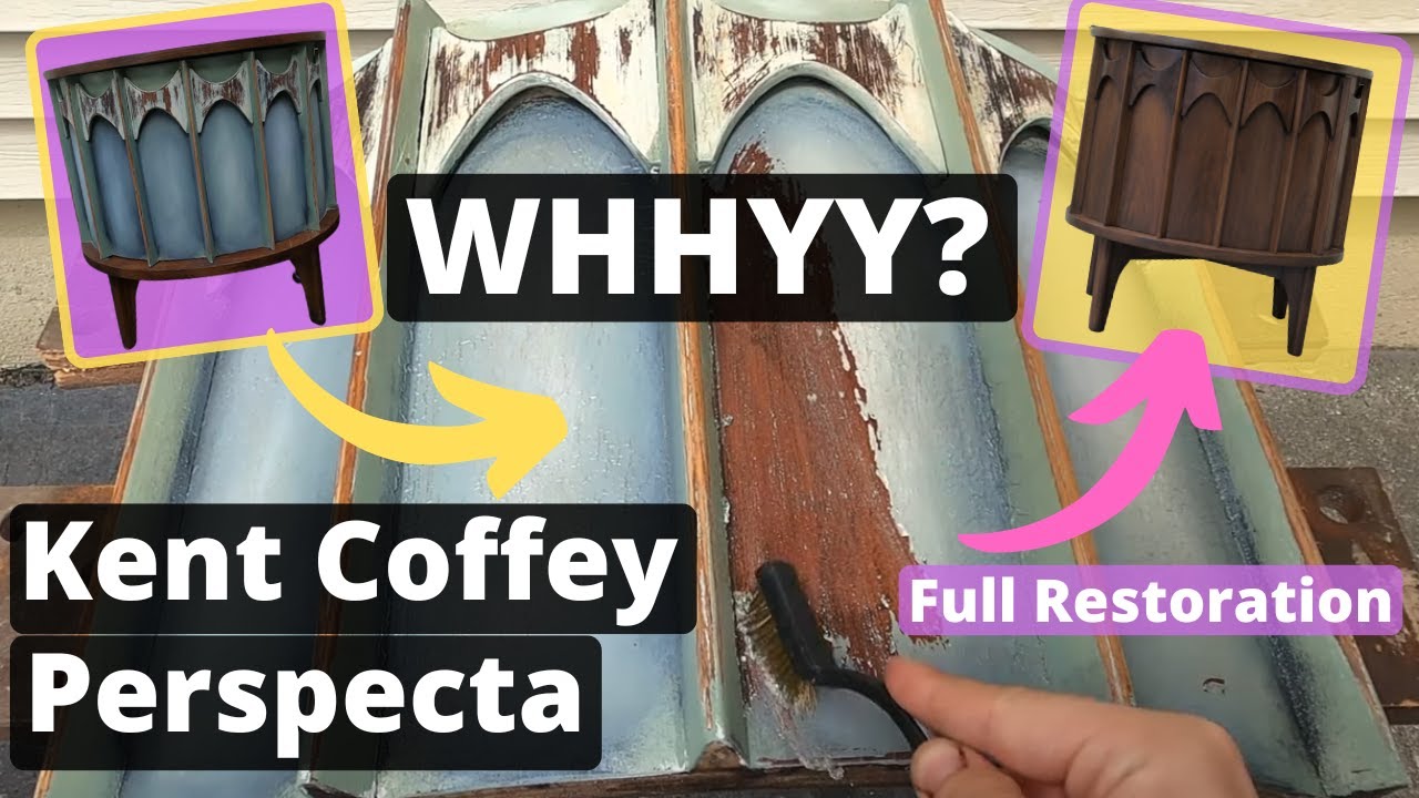 Amazing RESTORATION of an Vintage MCM Nightstand | RELAXING Furniture Restoration Video