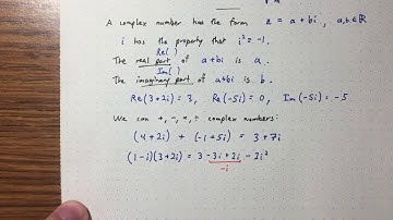Lecture 13 - Complex numbers