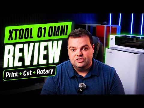 xTool O1 Omni UV Printer Review: Real Workflow Test with Print & Cut + Rotary