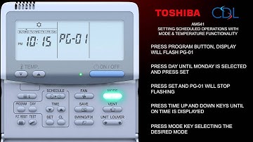 RBC-AMS41E Video 21: Setting scheduled operations with mode & temperature functionality