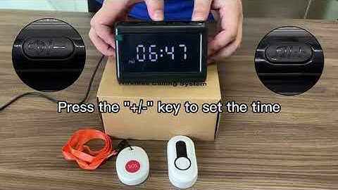 P6 - Daytech caregiver pager calling system care host - How to set time