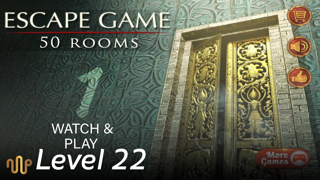 Escape Game - 50 Rooms 1 - Level 22- Escape do quarto - Fase 22