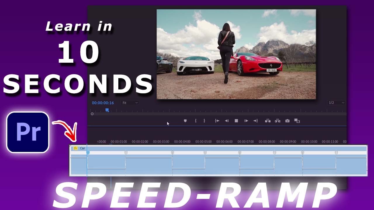 Quick way to speed ramp in adobe premiere pro - YouTube