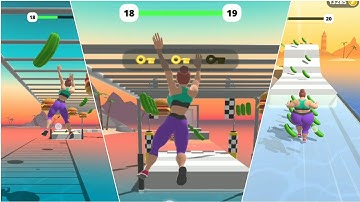 Fat 2 Fit Gameplay All Levels iOS,Android Mobile Walkthrough Game NOOB VS PRO Max Level KIVGCM