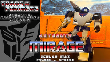 TRANSFORMERS - [ MIRAGE - PS-01C - OCULAR MAX - SPHINX ] - Unboxing, Review & Transformation