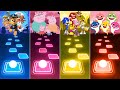 Peppa Pig Team - Sonic Team - Paw Patrol Team - Baby Shark Team | Tiles Hop EDM Rush!