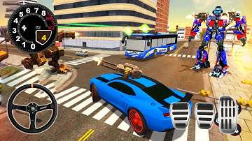 Grand Bus Robot Car Transform -Robot Shooting Game, Android Gameplay - Mobile Gameplay