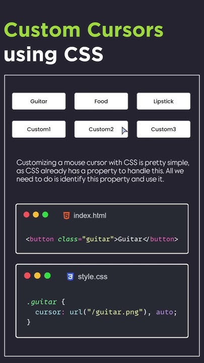 Custom cursor using CSS #css #animation - YouTube