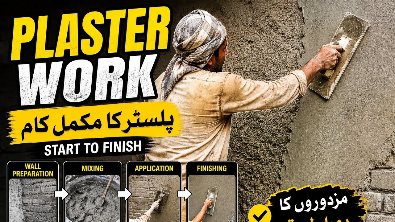 2026 Complete Plaster Work Process | Step By Step House Plaster - YouTube