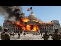 A Russian Sukhoi Su-49 stealth jet destroyed the US presidential palace in Washington.