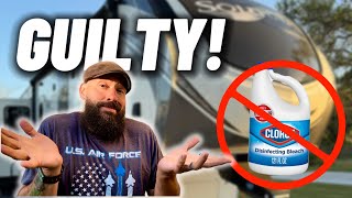 How to PROPERLY SANITIZE Your RV Plumbing System and Fresh Water Tank. STOP USING BLEACH!