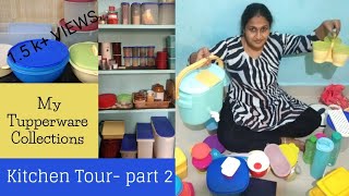 Kitchen Tour?‍?2021 in Tamil |Kitchen Organization ideas tamil | Tupperware Collections|KANCHI VEEDU