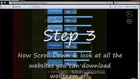 Wolfteam - Tutorial - Downloading Wolfteam