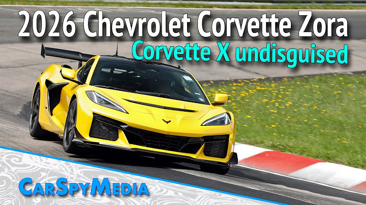 2026 Chevrolet Corvette Zora (ZR1e) Hybrid Prototype CORVETTE X Spied Undisguised At Nürburgring