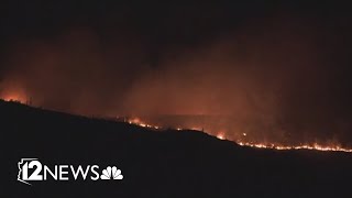 Wildcat Fire grows to 5,000 acres in Tonto National Forest in Arizona